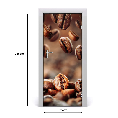 Fototapeta na dveře samolepící zrnka kávy