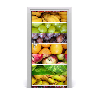 Fototapeta na dveře samolepící barevné ovoce