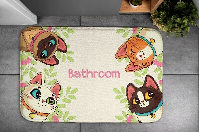 Koupelnová předložka Kočky