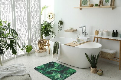 Koupelnová předložka Rostliny listy