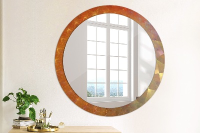 Kulaté dekorativní zrcadlo Spirálová abstrakce