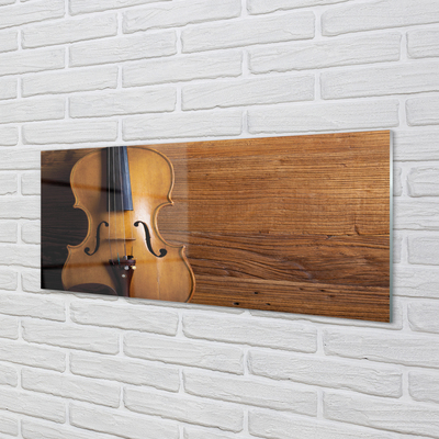 akrylový obraz Housle na dřevo