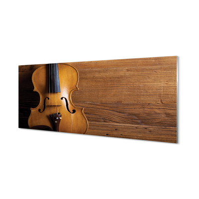 akrylový obraz Housle na dřevo