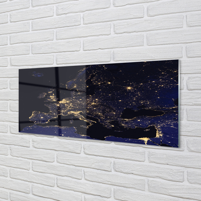 akrylový obraz sky mapa světle