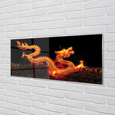 akrylový obraz Gold dragon