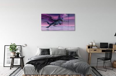 akrylový obraz Dragon pestré oblohy