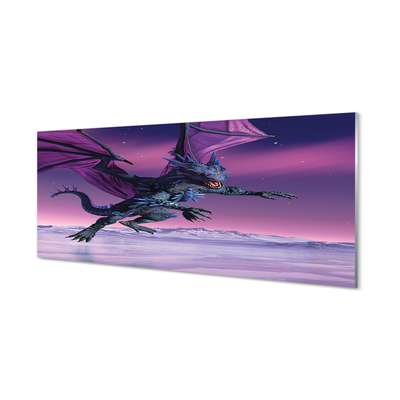 akrylový obraz Dragon pestré oblohy