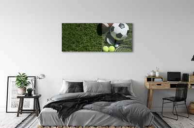 akrylový obraz Pádlo koule tráva