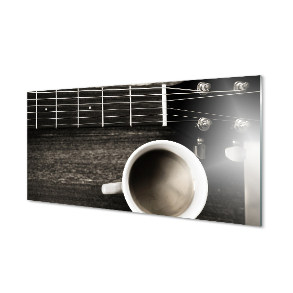 akrylový obraz coffee kytara