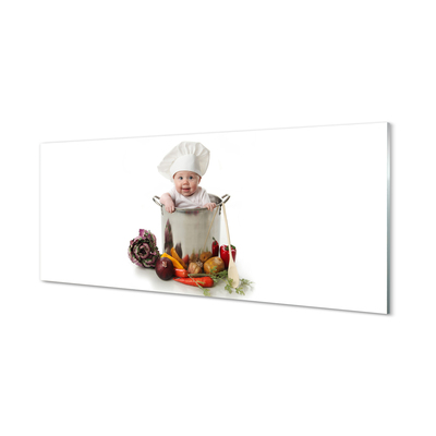 akrylový obraz Dětské zeleniny v hrnci