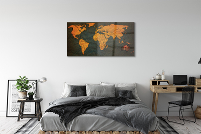 akrylový obraz gold mapa