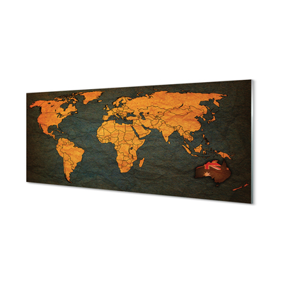 akrylový obraz gold mapa