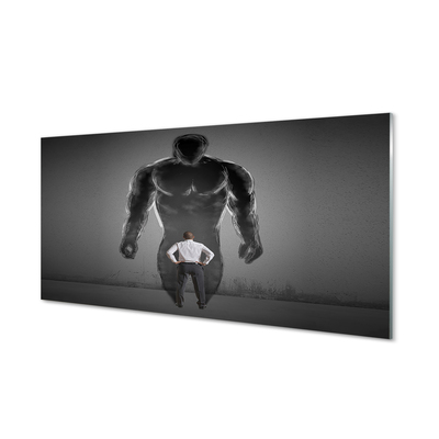 akrylový obraz muž svaly