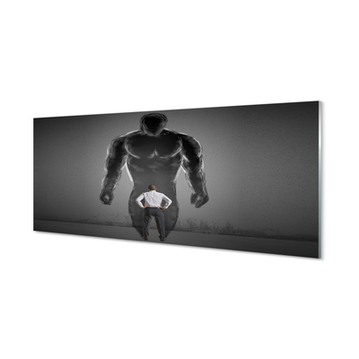akrylový obraz muž svaly