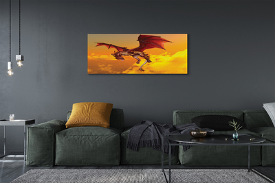 Obrazy na plátně Zataženo oblohy drak