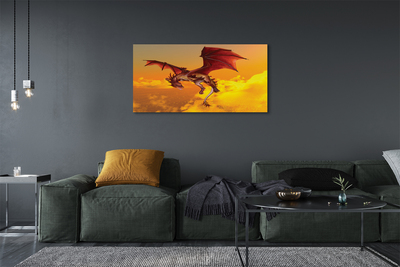 Obrazy na plátně Zataženo oblohy drak