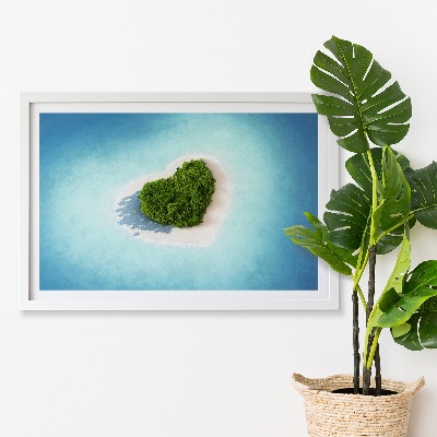 Mech obraz Ostrov ve tvaru srdce