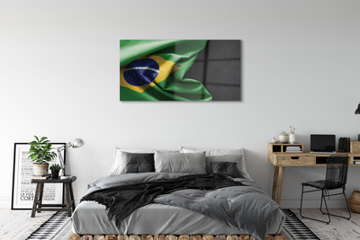 Obraz na skle brazilská vlajka
