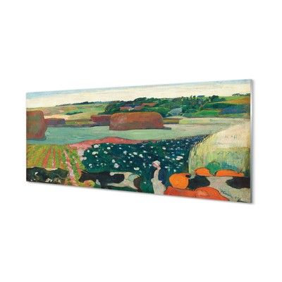 Obraz na skle Art malované pohled venkova