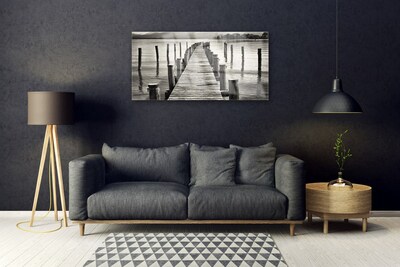 Obraz na skle Moře Most Architektura