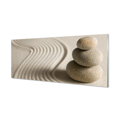 Skleněný panel kamenná stavba písek