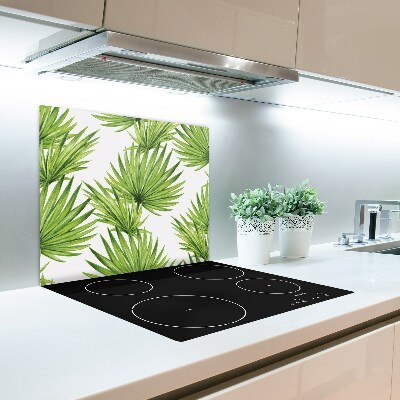 Skleněné deska do kuchyně Tropické listy