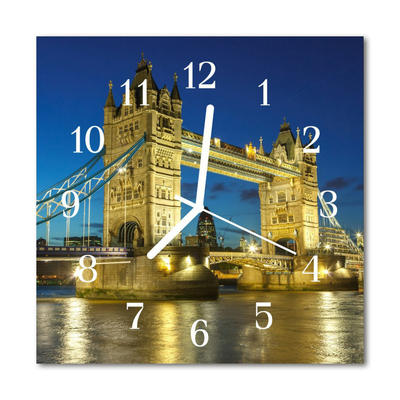 Skleněné hodiny čtvercové Londýnský most