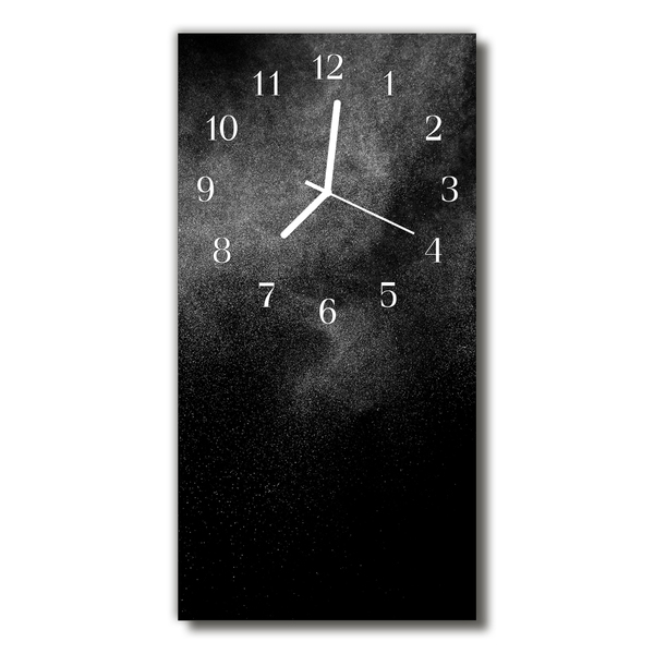 Skleněné hodiny vertikální Černý písek