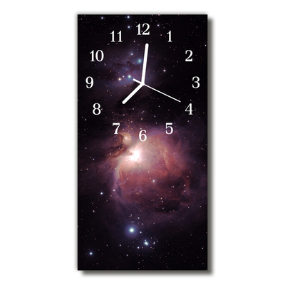 Skleněné hodiny vertikální Vesmír vesmírná galaxie