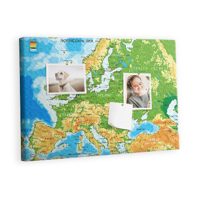 Dětská nástěnka Titulky mapy světa