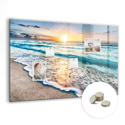 Magnetická tabule na magnety Pláž mořský písek