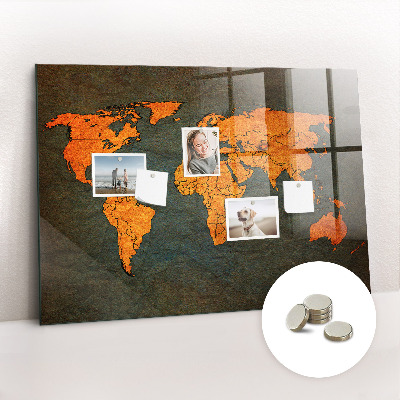 Magnetická tabule pro děti Mapa světa